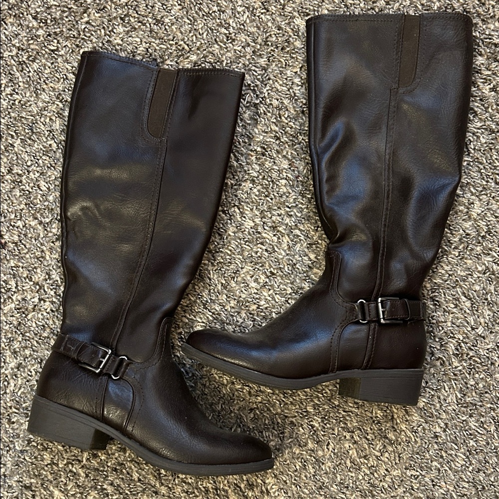Croft & Barrow Brown Over the Knee Boots